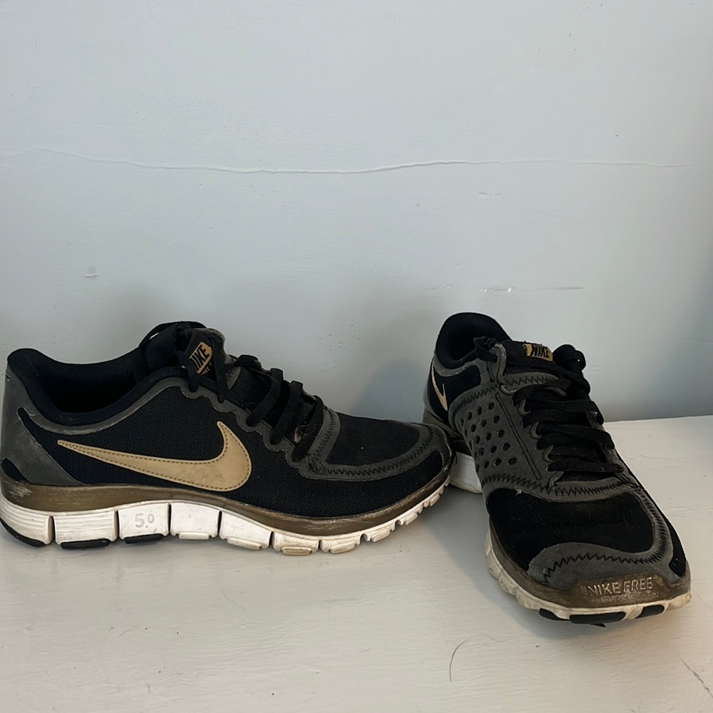 Gold Nike Sneakers